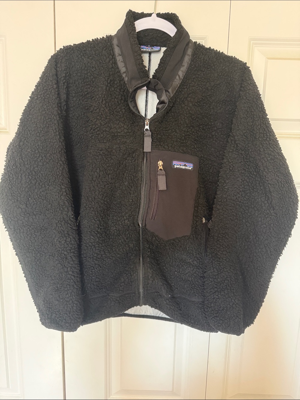 Patagonia Classic Retro-X Jacket Fall 2019 season "Pelican with Wren Gold" Small